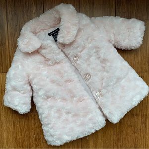 Calvin Klein Jeans pink baby coat, super soft.